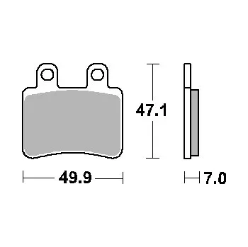 Brzdová destička SBS brzdové destičky KH350 STREET STANDART keramické barva černá (SBS brzdové destičky KH350 STREET STANDART keramické barva černá)
