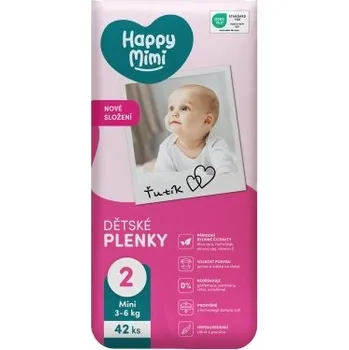 Plenkové kalhoty Happy Mimi Dětské plenky 2 Mini, 42 ks