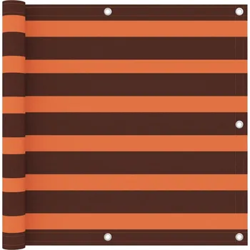 Stínicí technika zahrada-XL Balkónová zástěna oranžovo-hnědá 90 x 400 cm oxfordská látka 134929