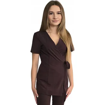 Dámské sako Zavinovací sako, tunika čokoláda basic premium vel. XXL