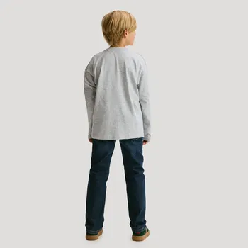 Chlapecké tričko Reserved - Tričko s dlouhými rukávy a potiskem - světle šedá - 049FI-09M - 049FI-09M-170