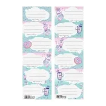 Set školních potřeb Naklejki na zeszyt Bubble Tea (25szt)