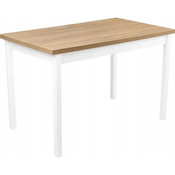 Jídelní stůl ROZKLÁDACÍ DŘEVĚNÝ STŮL PRO 6 OSOB DO KUCHYNĚ JÍDELNY 150/120x80 BÍLÝ