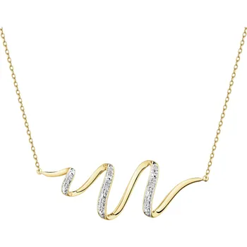 Náhrdelník Zlatý náhrdelník s diamanty - 0,02 ct - ryzost 585 - 220.993