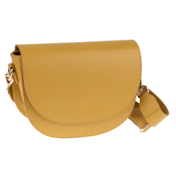 Kabelka NovaKabelka.cz Kožená italská crossbody kabelka Ramona Senape