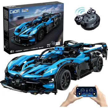 RC model auta Stavebnice CaDA závodní auto dálkově ovládané Bluefire Specter Sportovní auto 421 dílků RC