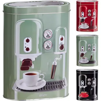 Dóza na potraviny Dóza na kávu, kovová, různé barvy, výška: 190 mm, délka: 135 mm, šířka: 75 mm