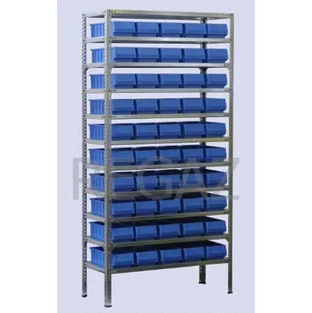 Dílenský regál Policový regál M15 včetně přepravek RK30165104