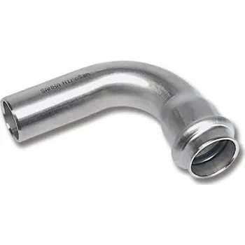 Fitinka Sanha NIROTHERM 91001A oblouk 90°, 76,1mm, lisovací, topení, nerez ocel
