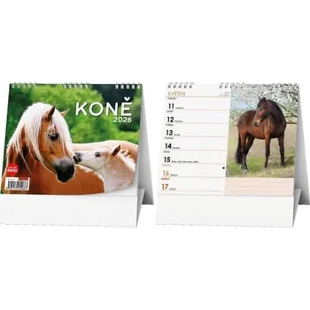 Kalendář Kalendář stolní, IDEÁL, Koně 2026