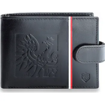 Peněženka Stevens peněženka z pravé kůže černá - muž