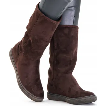 Dámské kozačky Wojtyłko dámské kozačky do půlky lýtek, plochý podpatek, velikost 39