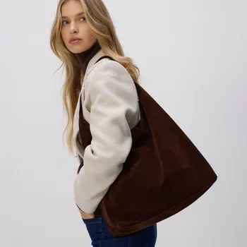 Kabelka Reserved - Kabelka shopper - pudrově hnědá - 668FC-98X - 668FC-98X-ONE