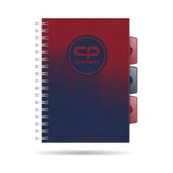 Kostkovaný sešit A5 notes s rozpěrkami, gradientní sešit CoolPack, 100 listů