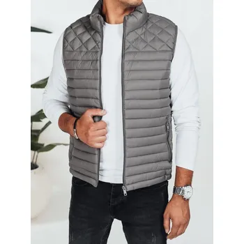 Pánská vesta Pánská vesta DSTREET TMAVĚ ŠEDÁ M