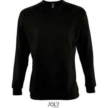 pracovní mikina SOL's Collection Mikina New Supreme, unisex COT25325000215-black Černá 5XL