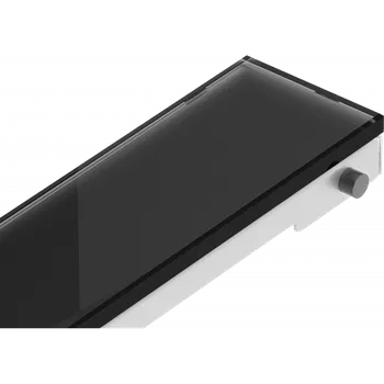 Mexen Flat MGB kryt pro lineární odtok 90 cm, černé sklo - 1026090 Lineární podlahové odtoky