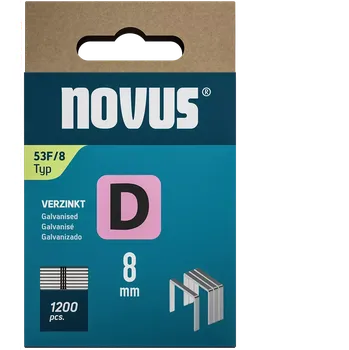 Spona do sešívačky K042-0789 Novus tenké, ploché drátové sponky typ D, 53 F/8 mm, 1200 ks