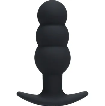 Anální kolík Shots Levelz Tri Bulb Vibrating Anal Plug, silikonový anální kolík 12 x 4,4 cm