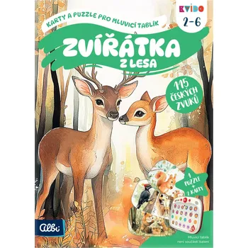 Společenská hra ALBI KVÍDO Zvířátka z lesa Karty a puzzle pro Mluvicí tablík (rozšíření) | 224228