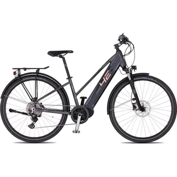 Elektrokolo 4EVER HARMONY SPORT TREK (šedá / růžová) 2024 Průměr kol: 28" (700C), Výška rámu: (18" = 46 cm), Velikost rámu: M