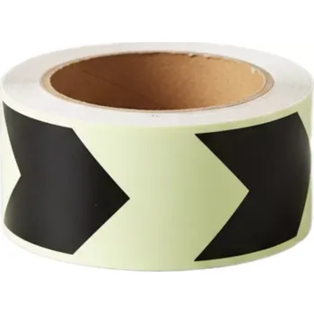 Výstražná páska Fotoluminiscenční vyznačovací páska FLOMA Glow in the Dark - délka 10 m, šířka 5 cm