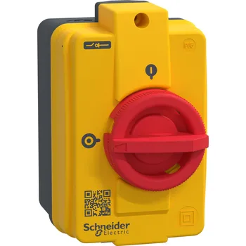 Elektrická zásuvka Schneider Electric VCFN12GE MiniVario nouz.hlav.vypínač ve skříňce 12A, červená rukojeť