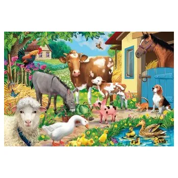 Puzzle SCHMIDT Puzzle Zvířata na farmě 60 dílků
