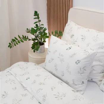 Povlak na polštář bavlněný satén 50x70 cm listový sen