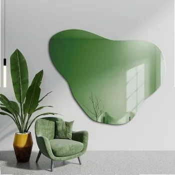 Zrcadlo Nepravidelné zelené zrcadlo - EMERALD GREEN