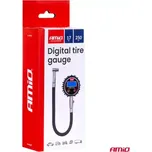 AMIO Digitální manometr s hadicí a resetovacím ventilem 17 barů