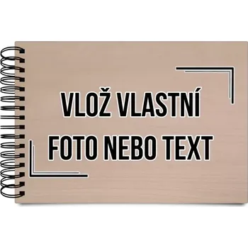 Fotoalbum Dřevěné album s kroužkovou vazbou s vlastním potiskem