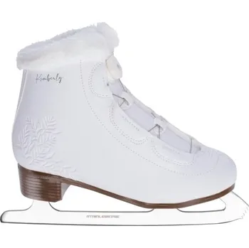 Zimní sport Dámské lední brusle Arcore KIMBERLY 38 Bílá, Hnědá, Stříbrná