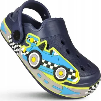 Chlapecké sandály Pantofle Dětské Pěnové Nazouváky/Dřeváky s Autem Chlapecké K Bazénu Lehké Velikost 32