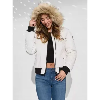 GUESS Eco Dustina Hooded bílá S