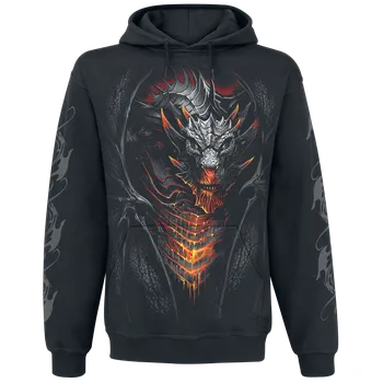 Pánská mikina Mikina s kapucí Gotika z Spiral - Draconis - Muži - černá