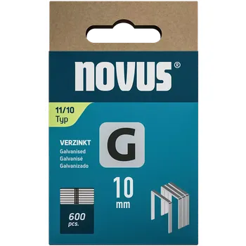 Průmyslová sponka K042-0797 Novus tenké, ploché drátové sponky typ G, 11/10 mm, 600 ks