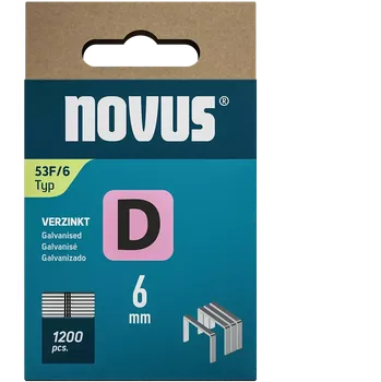 Děrovačka K042-0788 Novus tenké, ploché drátové sponky typ D, 53 F/6 mm, 1200 ks