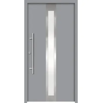 Vchodové dveře Hliníkovo-ocelové vchodové dveře bezpečnostní Anthene RC2 100 x 210 cm L šedé