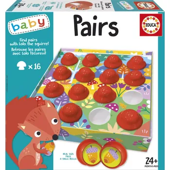 Desková hra Educa baby: hledej dvojice s veverkou Lolo