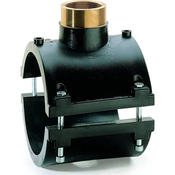 Vodovodní potrubí Elektrokus sedlový přechodový PE/mosaz Eurostandard PE 100/ PE 100 RC, d 125 x 6/4˝ vnitřní závit, SDR 11, PN 16