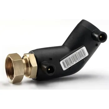 Vodovodní potrubí Elektropřechodka koleno 45° PE / mosaz s převlečnou maticí Eurostandard PE 100/ PE 100 RC, d 25 x 3/4˝ vnitřní závit, SDR 7,4, PN 25