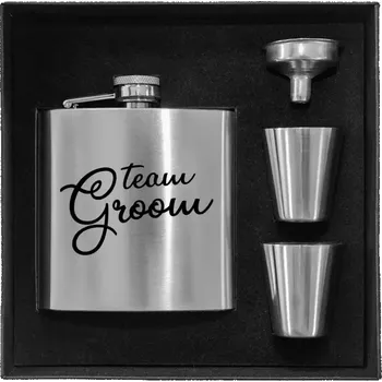 Placatka Placatka v krabičce Team Groom - nápis