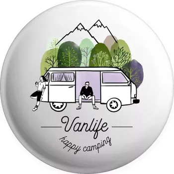 Placka Vanlife happy camping