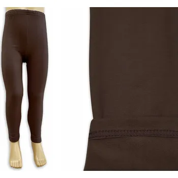 Dívčí legíny Dartomik dětské legíny dlouhé zateplené bavlna hnědé velikost 104