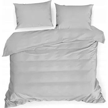 Povlečení Povlečení 160x200 stříbrné z bavlněného saténu