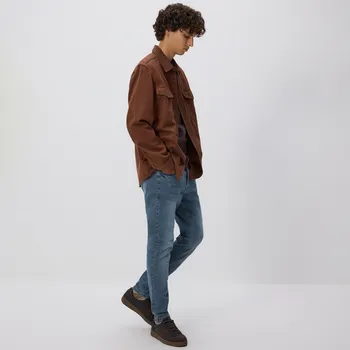 Pánské džíny Reserved - Džíny skinny se sepraným efektem - indigo jeans - YQ350-57J - YQ350-57J-29