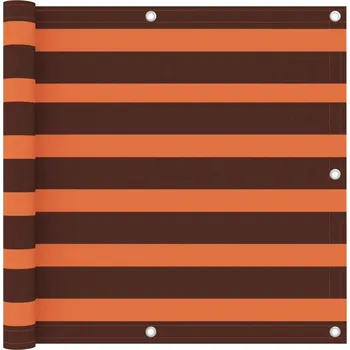 Stínicí technika zahrada-XL Balkónová zástěna oranžová a hnědá 90 x 300 cm oxfordská látka 134928