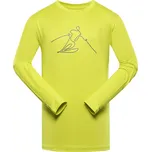Alpine Pro Lous Pánské funkční triko s dlouhým rukávem MTSB858 Sulphur spring XL