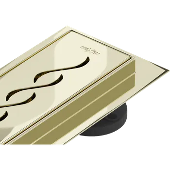 Mexen Flat M18 lineární odtok 100 cm, zlatý - 1523100-15 Lineární podlahové odtoky